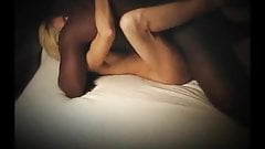 Extremely hot MILF worships big black cock