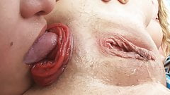 Epic Ass to mouth with squirting and prolapse!