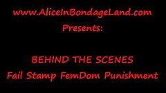 FAIL STAMP FemDom Humiliation Correctional Tech Mistress