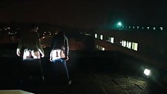 Mainstream-Sister learn how to pee standing and fail