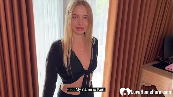 Hot Russian babe devours my hard cock