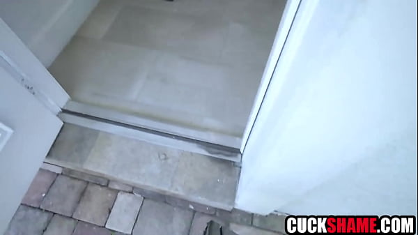 Cuck husband watch slutty wife banged hard in mouth & pussy