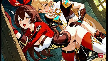 Genshin Impact Hentai – OC Amber x Aether Pic Collection – Asian Japanese Manga Anime Cartoon Game Porn Video Animation